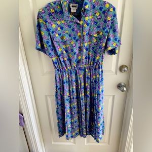 Vintage Leslie Fay floral dress